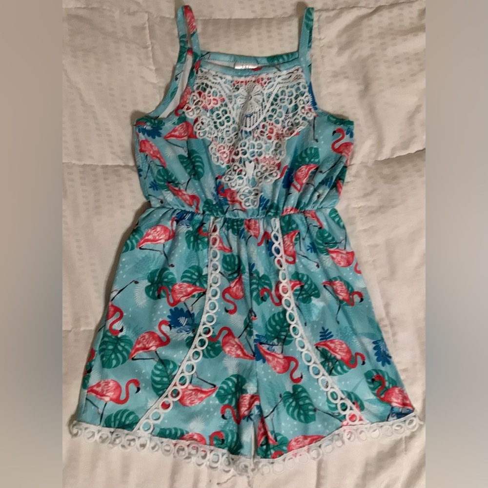 Boutique Flamingo Romper (kids)